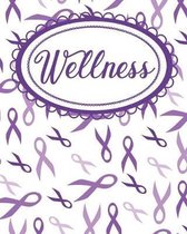 Purple Ribbon Self-Awareness Wellness Workbook: Daily Self-Care and Emotional Awareness Notebook