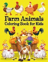 Farm animals coloring books for kids