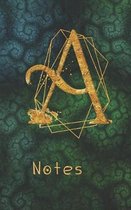 A Notes: Monogram Initial Letter A Write and Color Journal For Women