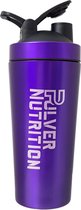 Pulvernutrition RVS Shakebeker - Proteine Shaker - BPA vrij - 700ml/1000ml - Paars - Thermo