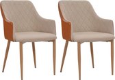 Eetkamerstoelen 2 stuks (Incl LW anti kras viltjes) - Eetkamer stoelen - Extra stoelen voor huiskamer - Dineerstoelen - Tafelstoelen - Huiskamer stoelen