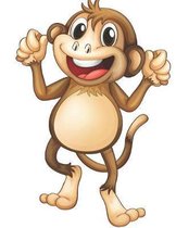 Happy Monkey Dancing Blank Lined Notebook