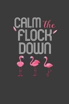 Calm The Flock Down: Summer Vibes Flamingo Gift - Feeding and Diaper Log - 6X9