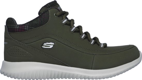 Skechers Ultra Flex-Just Chill Dames Sneakers - Olive - Maat 39