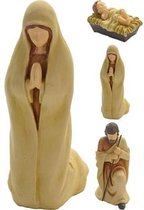 Kerstbeeld - Kerstfiguren - Kerstgroep - set van 3 - H17cm