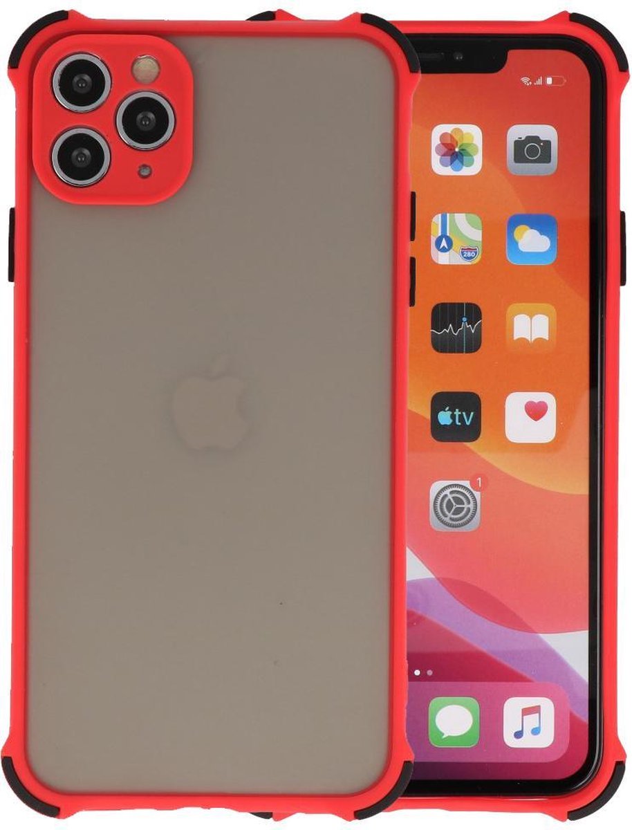 Bestcases Schokbestendig Hardcase Backcover iPhone 11 Pro Max - Rood