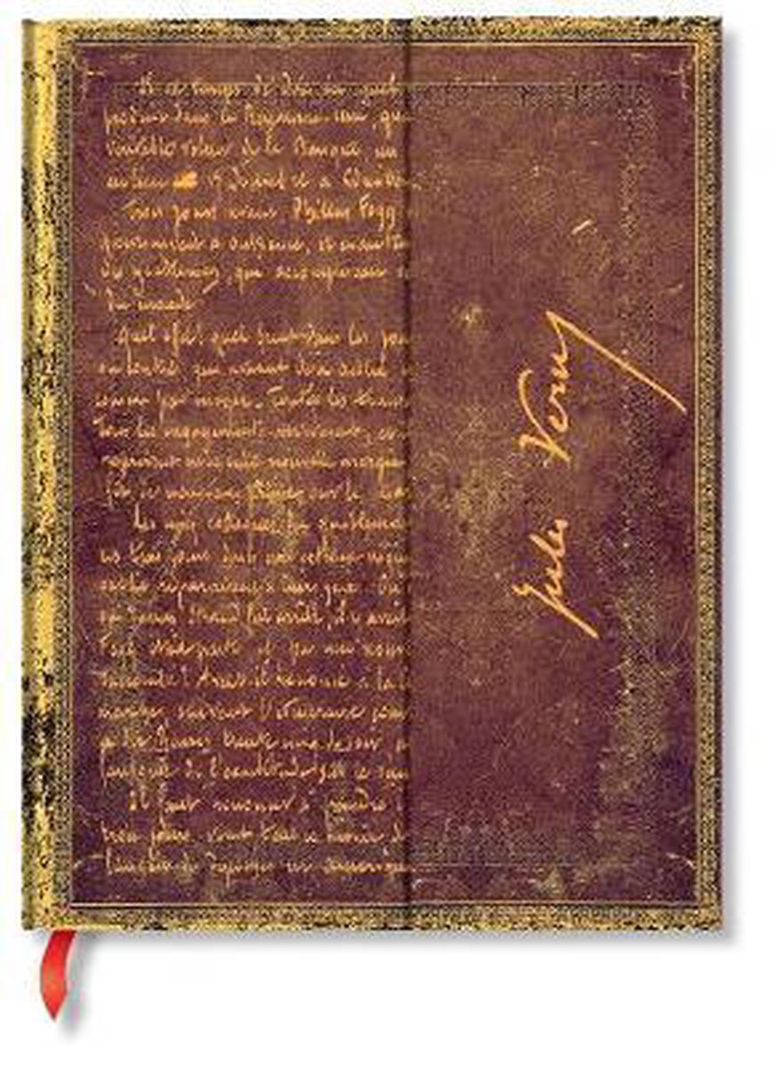 Paperblanks Embellished Manuscript Verne, Around the World Ultra - Gelinieerd