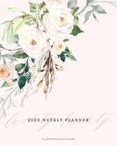 2020 Weekly Planner 12-Month Splendid Planner: Blush Romantic Floral Bouquet Weekly & Monthly Dated Calendar Organizer with To-Do's, Checklists, Notes