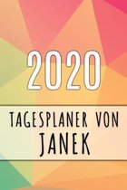 2020 Tagesplaner von Janek: Personalisierter Kalender f�r 2020 mit deinem Vornamen