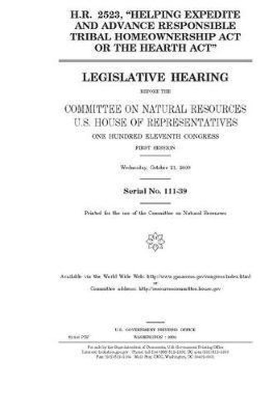 H.R. 2523, ''Helping Expedite and Advance Responsible Tribal