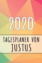 2020 Tagesplaner von Justus: Personalisierter Kalender für 2020 mit deinem Vornamen