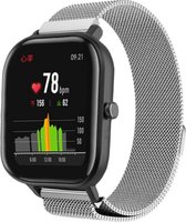 Milanees Smartwatch bandje - Geschikt voor  Xiaomi Amazfit GTS Milanese band - zilver - Horlogeband / Polsband / Armband