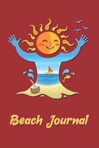 Beach Journal: Beach Journal Notebook, 120 pages, wide ruled, 6 x 9