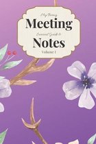 My Boring Meeting Survival Guide & Notes Volume I: 6x9 Meeting Notebook and Puzzle Book