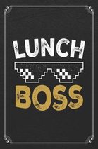 Lunch Boss: Back To School Cute Lunch Lady 120 Page Blank Lined Notebook Journal