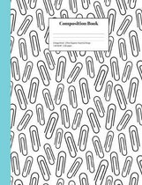 Composition Book College-Ruled Office Supplies Paper Clip Design