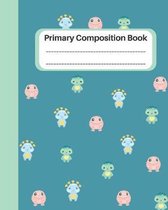 Cute Little Monster Primary Composition Book: Penmanship Practice Notebook for K-2 Elementary School Students