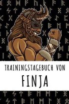 Trainingstagebuch von Finja: Personalisierter Tagesplaner f�r dein Fitness- und Krafttraining im Fitnessstudio oder Zuhause