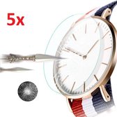 Tempered Glass Screenprotector Geschikt Voor Daniel Wellington Ø 38mm  Horloge - Screen Protector Ultradun Gehard Glas - Schermbeschermer Beschermglas - Set Van 5 Stuks