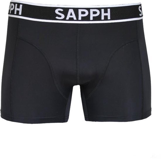 Sapph Boxershort Heren - Basic- Microvezel - 2pack - Zwart - S | bol.com
