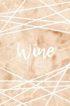 Wine I Love It: Wine Lovers Jotter Notepad Gift For Her Marble Effect