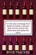 Wine Tracker: It Is The Only Beverage That Feeds The Body, Soul and Spirit Of Man