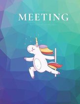 I'm only in this MEETING because I'd make a terrible stripper: 8.5x11 Meeting Notebook and Survival Guide