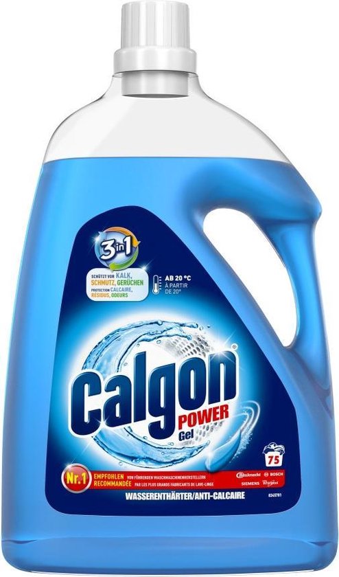 Calgon 3 in 1 Power Gel - wasmachine reiniger -3,75 l