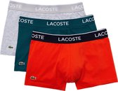 Lacoste Heren 3-pack Trunk - Silver Chine/Pine-Gladiol - Maat S