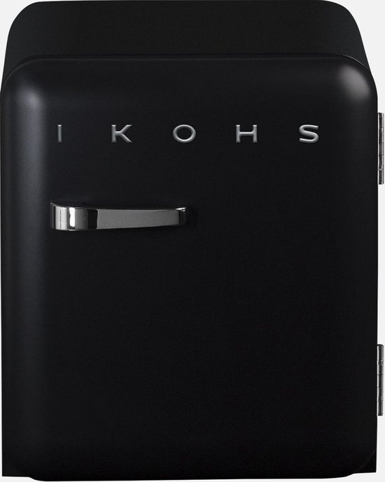 Koelkast: IKOHS Retro Mini Koelkast - 48 Liter - Zwart, van het merk Ikohs