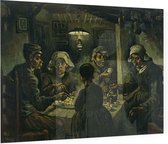 De aardappeleters, Vincent van Gogh - Foto op Plexiglas - 80 x 60 cm