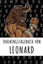 Trainingstagebuch von Leonard: Personalisierter Tagesplaner für dein Fitness- und Krafttraining im Fitnessstudio oder Zuhause