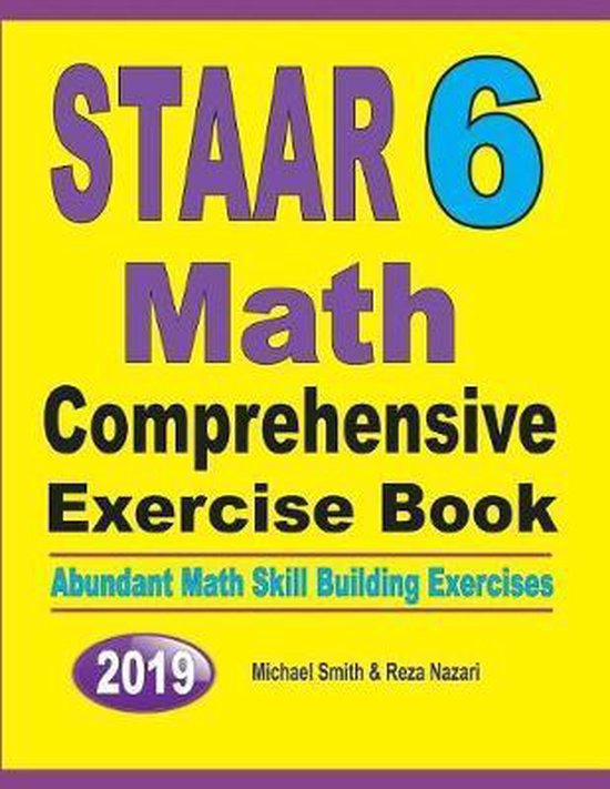STAAR 6 Math Comprehensive Exercise Book - cover