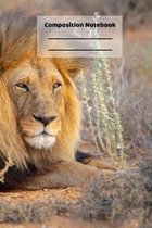 Composition Notebook: Lion Pride Safari Animals Big Cats Journal or Notebook