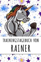 Trainingstagebuch von Rainer: Personalisierter Tagesplaner für dein Fitness- und Krafttraining im Fitnessstudio oder Zuhause