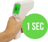 Thermometer Lichaam - Koortsthermometer Voorhoofd & Lichaam - Infrarood Thermometer voor Volwassenen en Baby - Met Alarmfunctie - Digitaal Thermometers