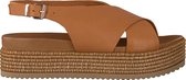 Notre-V 431014 Sandalen - Dames - Cognac - Maat 41