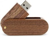 Hout Twister walnoot USB stick 64gb