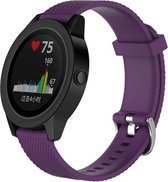 Precious Brand: Garmin Vivoactive 3 horloge band gemaakt van siliconen – armband – bandje - polsband – sportband – 20MM – paars