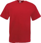 Fruit Of The Loom Heren Valueweight T-shirt met korte mouwen (Brick Rood)