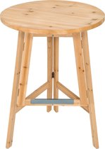 tectake - Table de bar de fête en bois massif - 403249