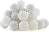 Cotton Ball Lights Sparkling lichtslinger wit en zilver- Silver/White 35