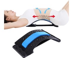 Backstretcher - Houding Corrector - voor Rugklachten - Rugmassage - Verstelbare Rugstretcher - Magnetische Acupunctuur - Rugtrainer - Rugstrekker - Drukpunt Massage - Postuur Correctie - Zithouding - Blauw