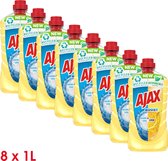 Ajax Allesreiniger Boost Soda & Citroen 8 x 1L - Voordeelverpakking