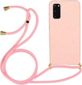 Cazy Soft TPU Nek Strap hoesje voor Samsung Galaxy S20 - Roze