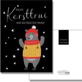 Kerstkaart - A6 - 10x15cm - Foute Kersttrui aan en feesten maar! - 10 stuks