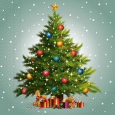 Kerst Servetten Lichtjes 33cm 20st