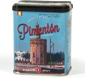Gerookte paprika 70gr paprikapoeder pimentón in blikje van Torre Del Oro Sevilla  PIMENTON AHUMADO con toque picante