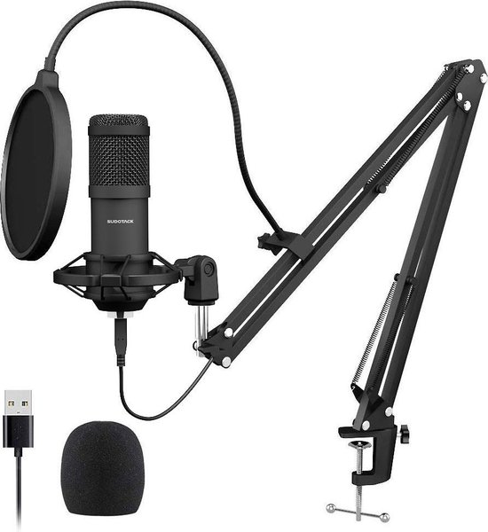 Trouw vuurwerk Geschikt Microfoon - USB - Sudotack ST-800 - Boom Arm met Shockmount - Professionele  Studio... | bol.com