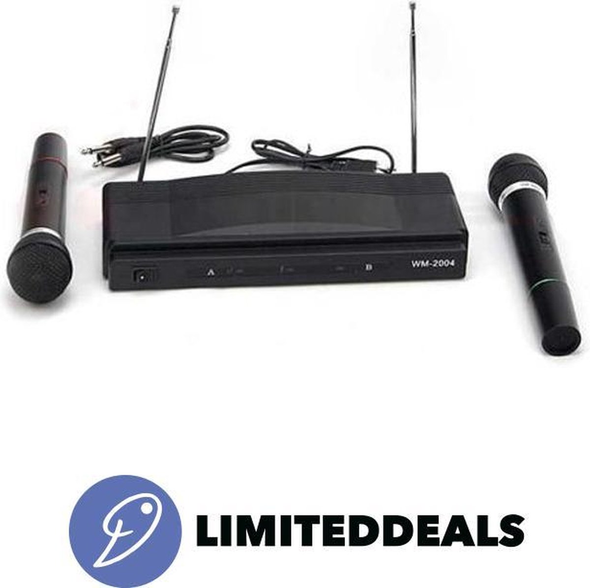 Karaoke set Set met 2 Draadloze Microfoons Volledig draadloos